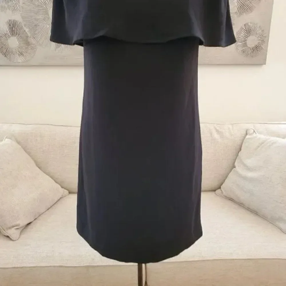 🌹 CHARLES HENRY 🌹 NEW - Black Off Shoulder Mini Dress - [XS in Black]